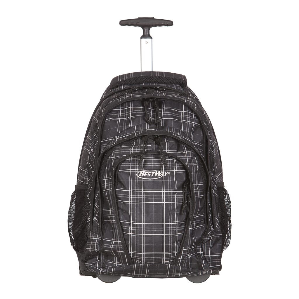 BestWay
                     školní batoh na kolečkách
                     40133-0129
                     černo-bílé káro