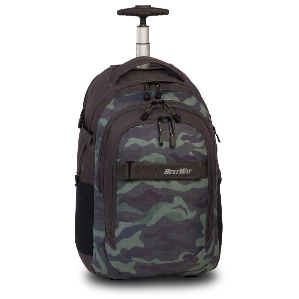 BestWay
                     školní batoh na kolečkách
                     40244-2613
                     dark military
