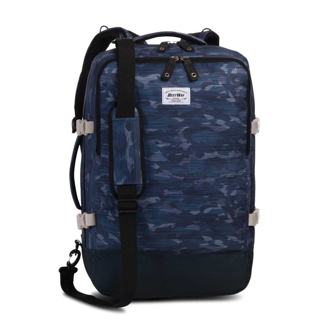 BestWay
                     příruční zavazadlo - palubní batoh
                     40252-5300 CABIN PRO PRINTS
                     modro-šedý