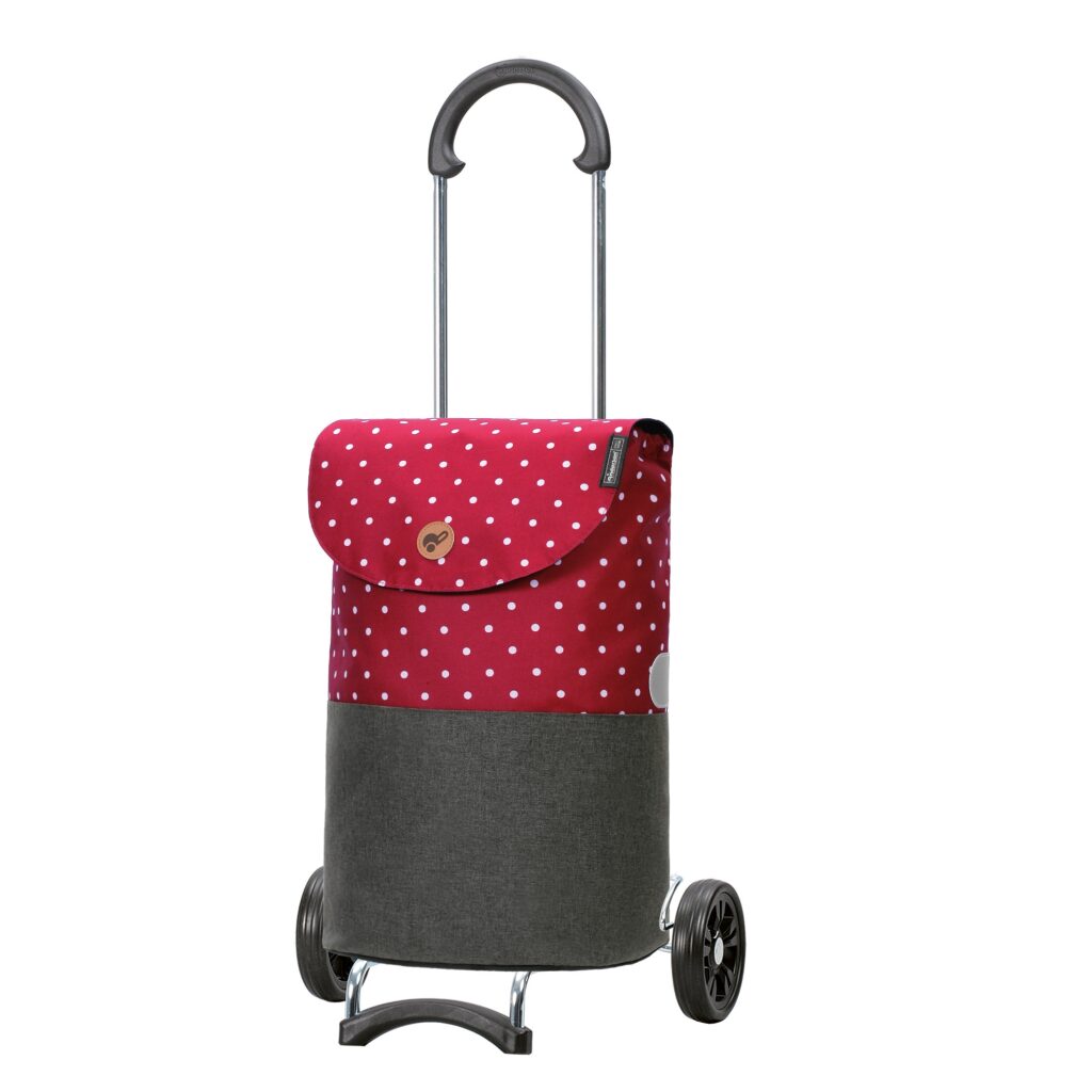Andersen
                     nákupní taška na kolečkách
                     SCALA SHOPPER® DUKO 112-203-70
                     šedo-červená s puntíky