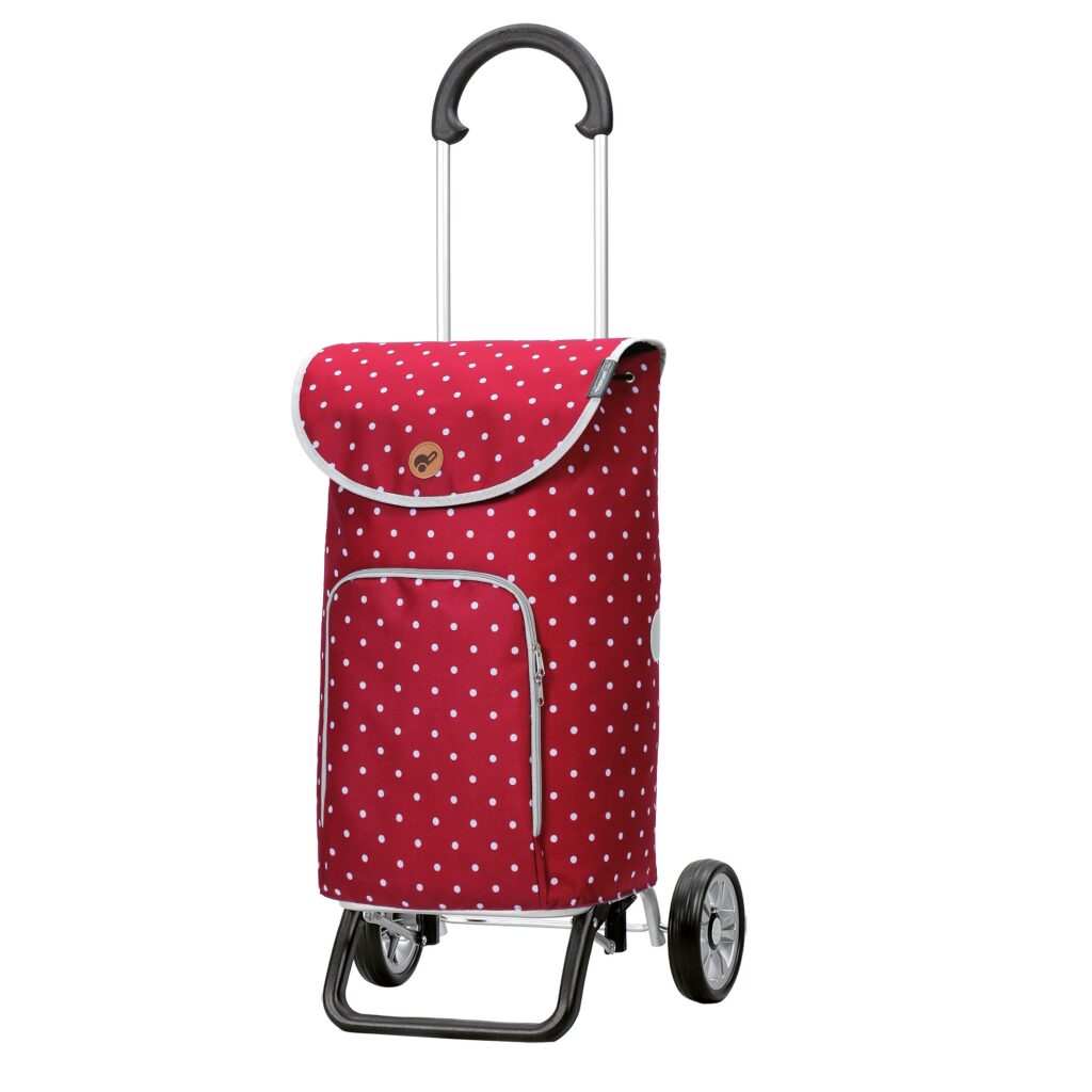 Andersen
                     nákupní taška na kolečkách
                     SCALA SHOPPER® PLUS OLE 133-155-70
                     červená s puntíky