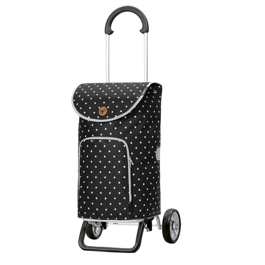 Andersen
                     nákupní taška na kolečkách
                     SCALA SHOPPER® PLUS OLE 133-155-80
                     černá s puntíky