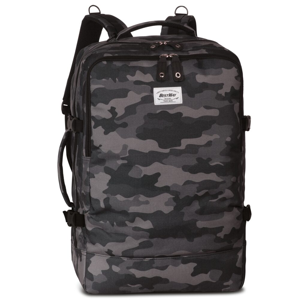 BestWay
                     příruční zavazadlo - palubní batoh
                     40252-0159 CABIN PRO PRINTS
                     černo-šedý