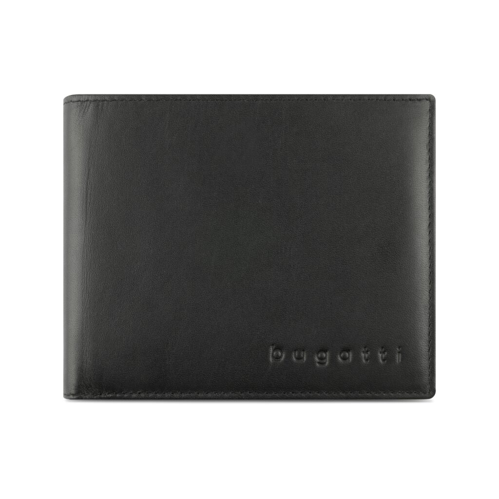 Bugatti
                     pánská kožená peněženka
                     Super Slim Wallet With Flap RFID 49190201
                     černá