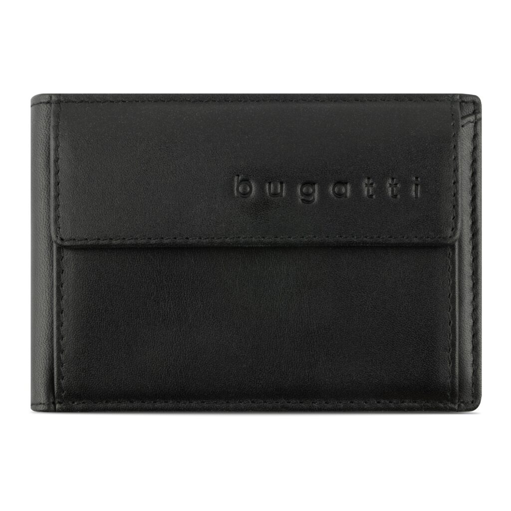 Bugatti
                     malá pánská kožená peněženka
                     Super Slim Mini Wallet RFID 49190501
                     černá
