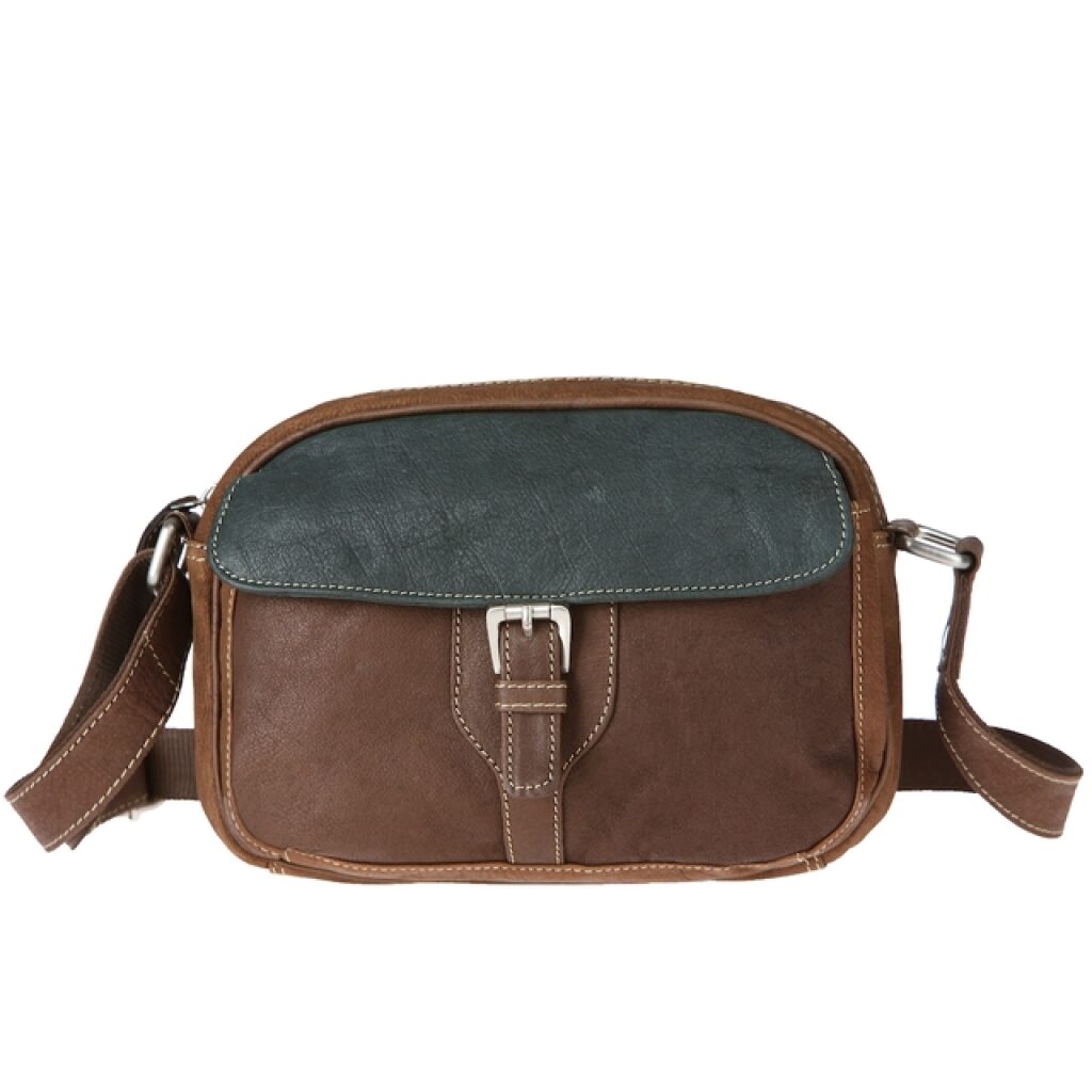ESTELLE
                     kožená kabelka / taška na doklady
                     0722
                     hnědo-zelená