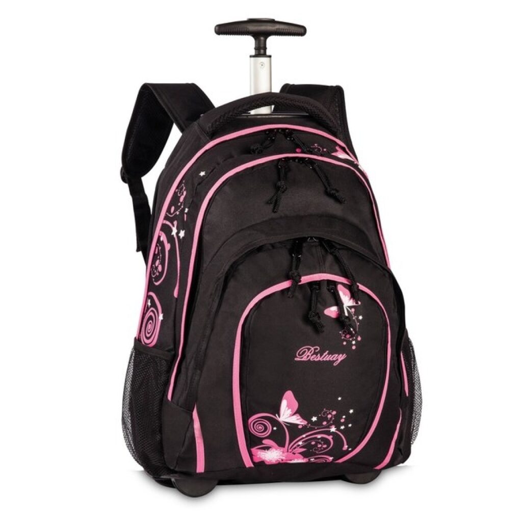BestWay
                     školní batoh na kolečkách
                     40133-0122
                     černo - růžová
