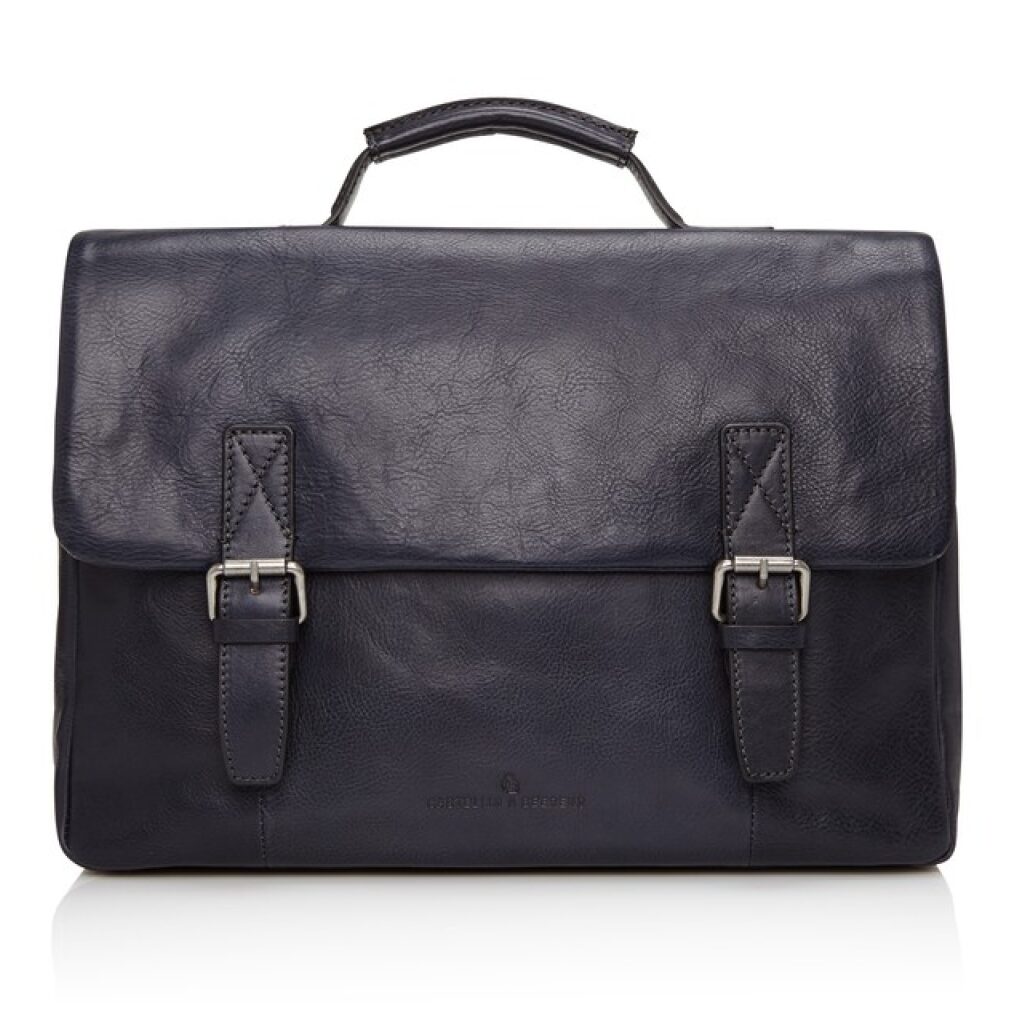 Castelijn & Beerens
                     kožená taška na notebook 15,6"
                     Bravo 639484
                     tmavě modrá