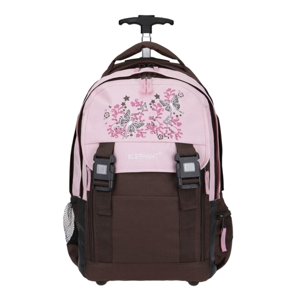Elephant
                     školní batoh na kolečkách
                     11798
                     růžová / hnědá
