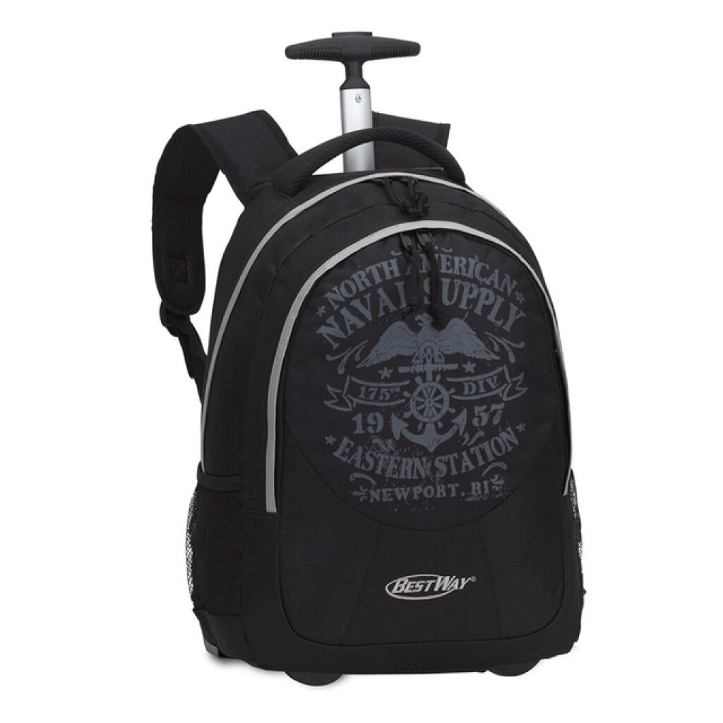 BestWay
                     školní batoh na kolečkách
                     40028-0127
                     černá / šedá