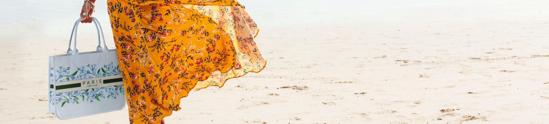 Plážové tašky polyester zelená, tmavě modrá