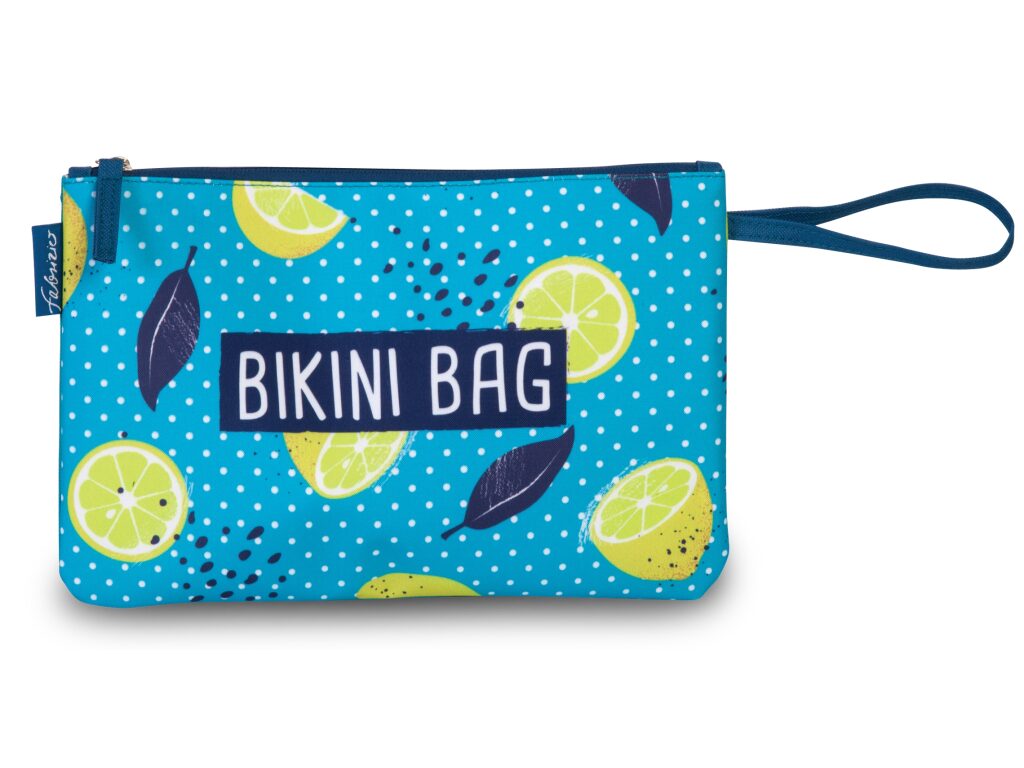 Fabrizio Bikini bag - taška na plavky 50347-2500 tyrkysová s vzorem