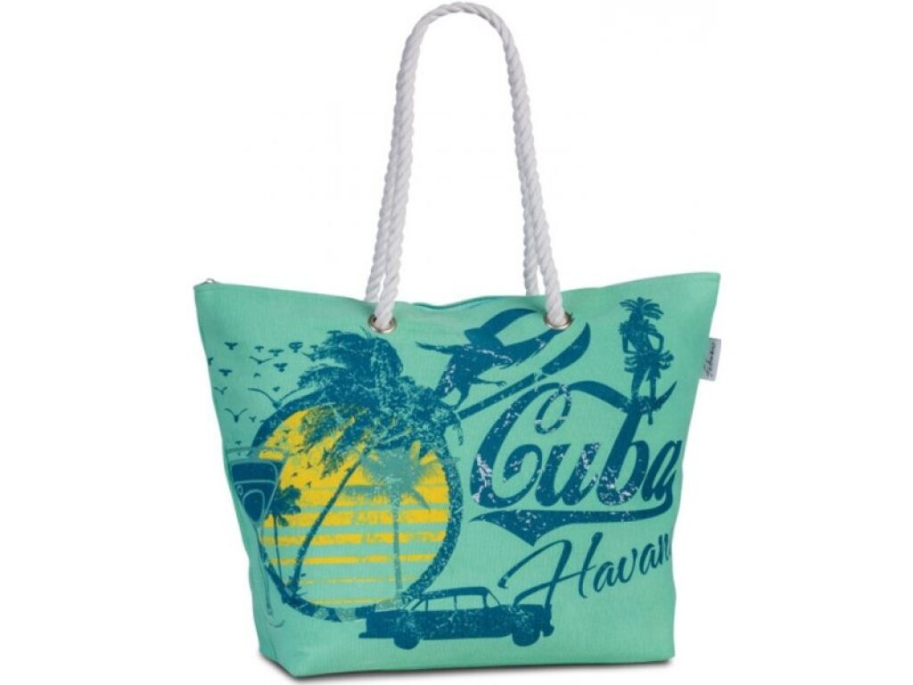 FABRIZIO 50334-9900 Letní taška na pláž CUBA HAVANA BLUE zelená