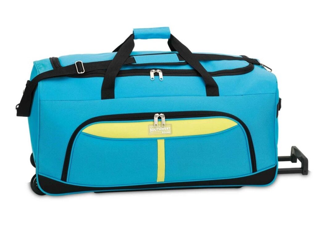 Southwest Cestovní taška na kolečkách 30225-2510 tyrkysová / žlutá