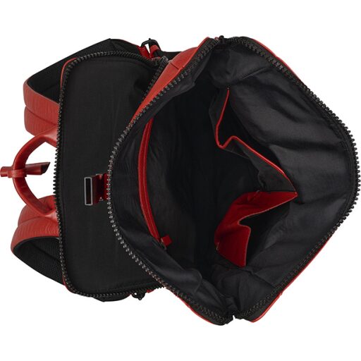BURKELY Kožený roll top batoh na notebook 14" 1000805.64.55 červený