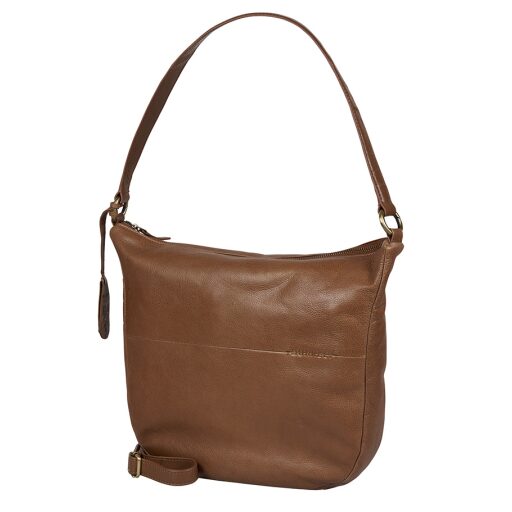 BURKELY Kožená kabelka přes rameno Natural Norah 1000812.04.24 koňaková boční strana