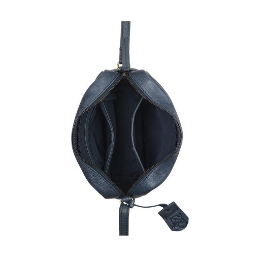 BURKELY Kožená mini crossbody kabelka Natural Norah 1000816.04.31 modrá