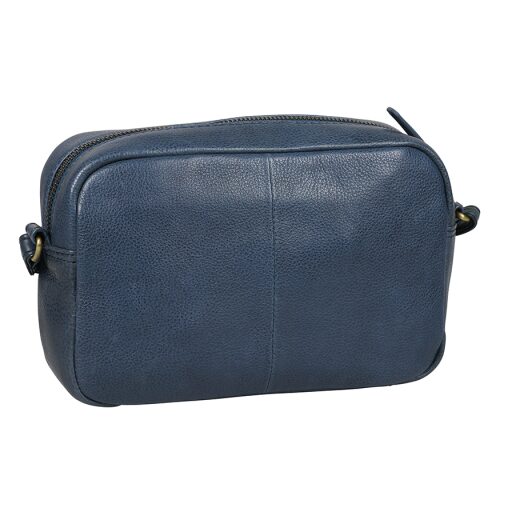 BURKELY Kožená mini crossbody kabelka Natural Norah 1000816.04.31 modrá