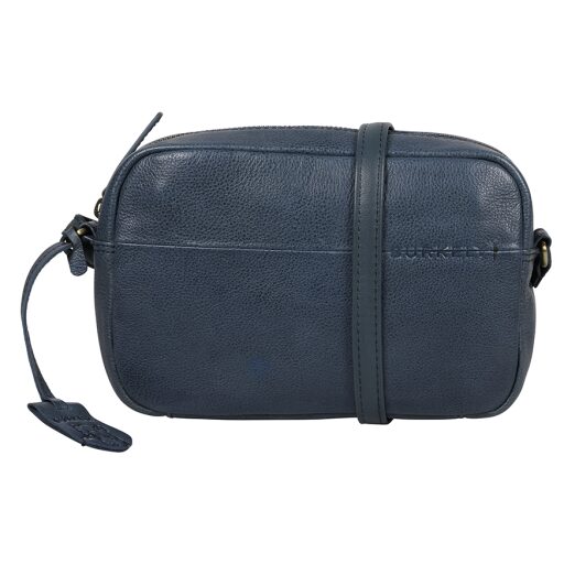 BURKELY Kožená mini crossbody kabelka Natural Norah 1000816.04.31 modrá