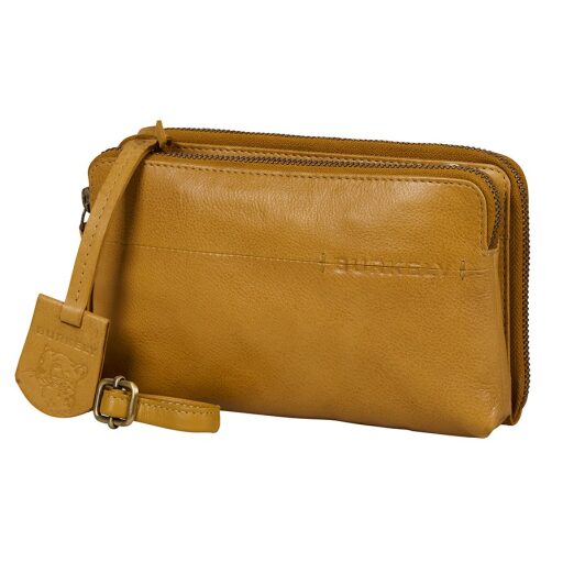 BURKELY Kožená kabelka na mobil / RFID peněženka Natural Norah 1000818.04.63 žlutá boční náhled