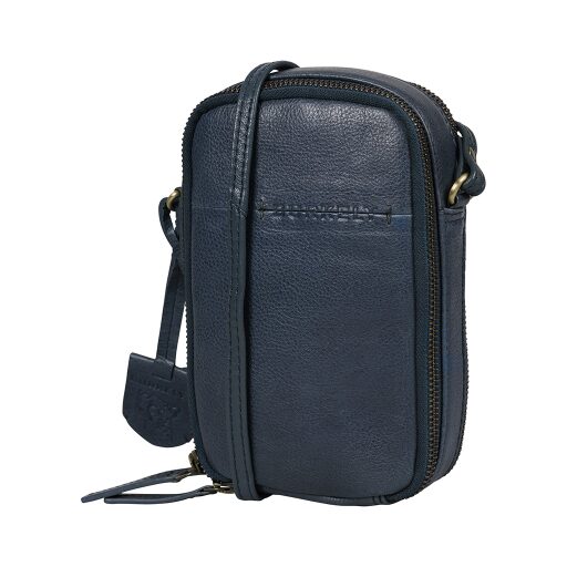 BURKELY Kožená crossbody kabelka na telefon Natural Norah 1000819.04.31 modrá boční náhled