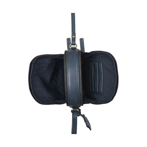BURKELY Kožená crossbody kabelka na telefon Natural Norah 1000819.04.31 modrá