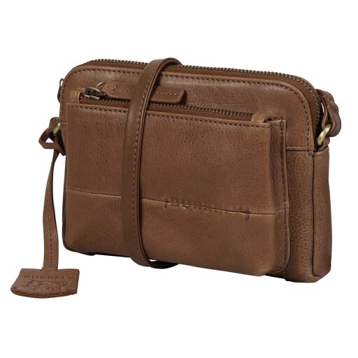 BURKELY Kožená crossbody kabelka na mobil Natural Norah 1000820.04.24 koňaková boční náhled
