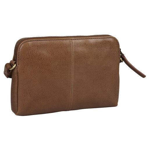BURKELY Kožená crossbody kabelka na mobil Natural Norah 1000820.04.24 koňaková zadní strana