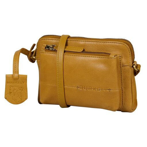BURKELY Kožená crossbody kabelka na mobil Natural Norah 1000820.04.63 žlutá boční náhled