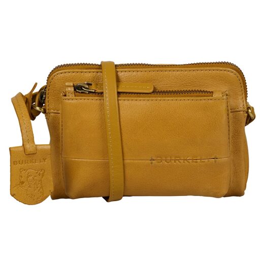 BURKELY Kožená crossbody kabelka na mobil Natural Norah 1000820.04.63 žlutá