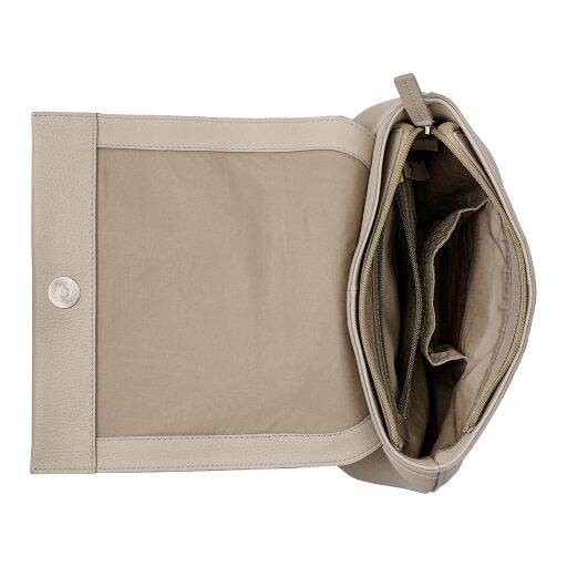 BURKELY Kožený kabelkový batoh Soft Skylar 1000842.85.12 světle šedý