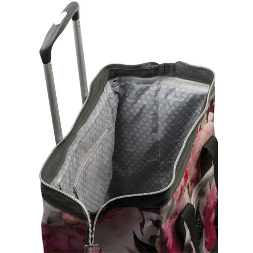 PUNTA wheel Velká nákupní taška na kolečkách 10303-9800 barevná s květy vnitřek