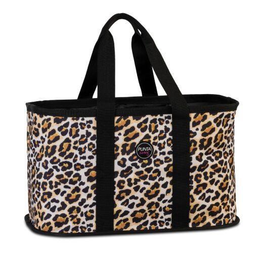 Fabrizio skládací nákupní košík Punta Easy 10514-1200 hnědý leopardí vzor