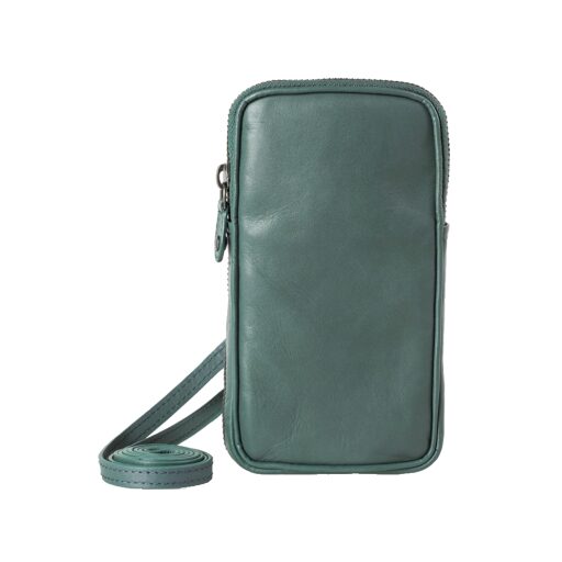 aunts & uncles Kožená taštička na mobil Jamie´s Orchard Prune 20028-93 modrošedá