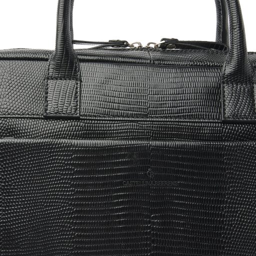 Castelijn & Beerens Dámská kožená taška na notebook Ilse 459472 černá