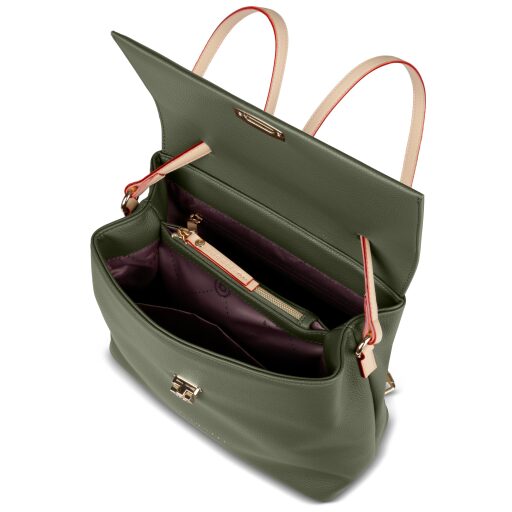 Bugatti dámský městský batoh Ella 49664584 olivový vnitřní náhled
