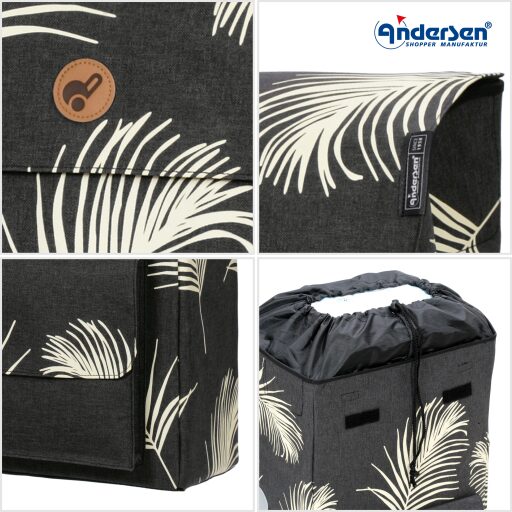 Andersen Nákupní taška na kolečkách SCALA SHOPPER® SIGNE 112-224-80 černá detail