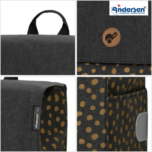 Andersen Nákupní taška do schodů SCALA SHOPPER TREPPENSTEIGER® FITA 119-225-80 černá detail