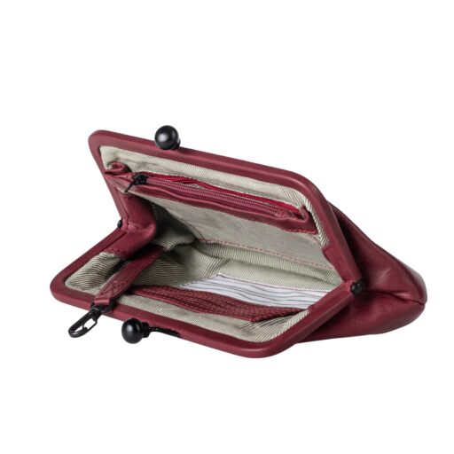 aunts & uncles  psaníčko - clutch Grandma´s Luxury Club ROSE 42213-83 červená vnitřní přihrádky