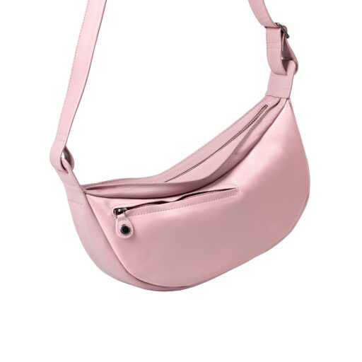 aunts & uncles Kožená kabelka přes rameno Jamie´s Orchard Crocus 20053-65 růžová zadní strana