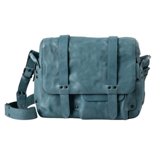 aunts & uncles kožená kabelka přes rameno Miss Applepie 40305-102 světle modrá