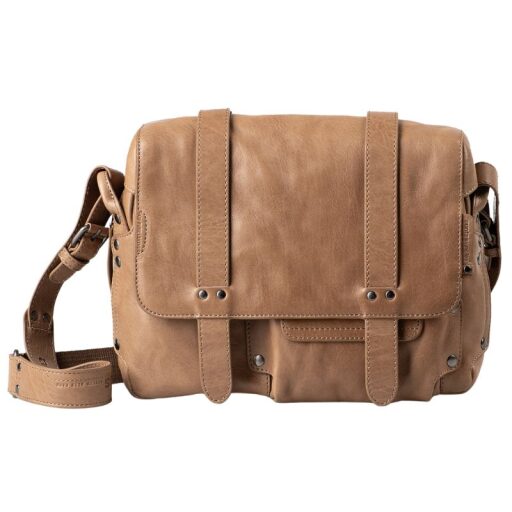 aunts & uncles kožená kabelka přes rameno Miss Applepie 40305-132 béžová