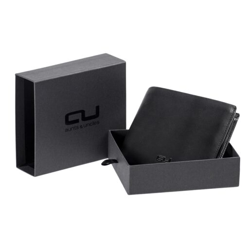 aunts & uncles Pánská kožená peněženka RFID Norwegians Lykke 52103-0 černá krabička