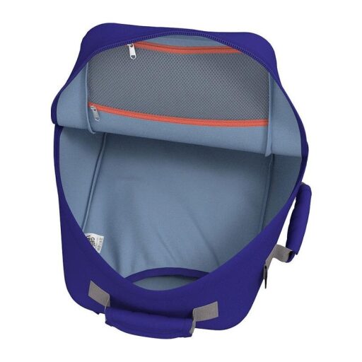 CabinZero Batoh do letadla 40x30x20 Classic 28L 082307 modrý otevřený