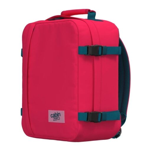 CabinZero Batoh do letadla 40x30x20 Classic 28L 082404 růžovo-modrý pravý boční náhled
