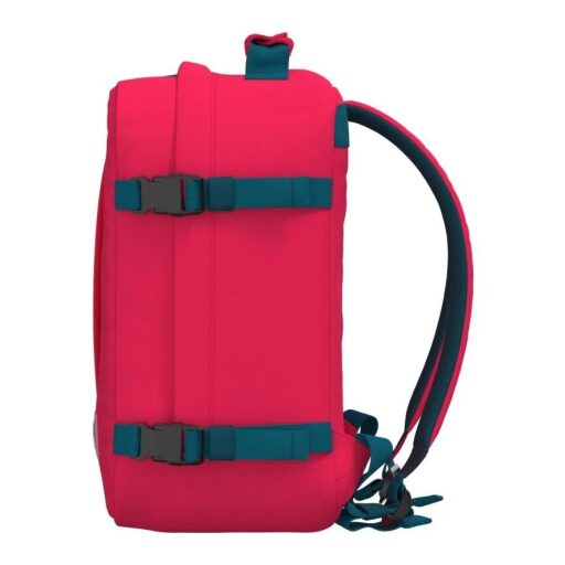 CabinZero Batoh do letadla 40x30x20 Classic 28L 082404 růžovo-modrý pravá boční strana