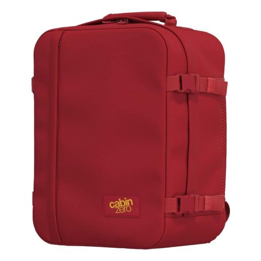 CabinZero Batoh do letadla 40x30x20 Classic 28L 082602 červený pravý boční náhled
