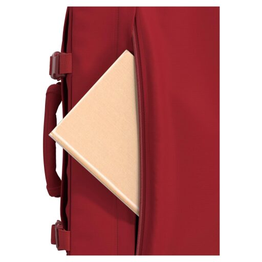 CabinZero Batoh do letadla 40x30x20 Classic 28L 082602 červený přední přihrádka