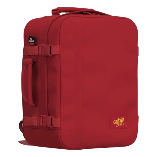 CabinZero Batoh do letadla 40x30x20 Classic 28L 082602 červený levý boční náhled