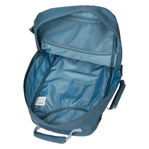 CabinZero Batoh do letadla 40x30x20 Classic 28L 082803 tyrkysový otevřený